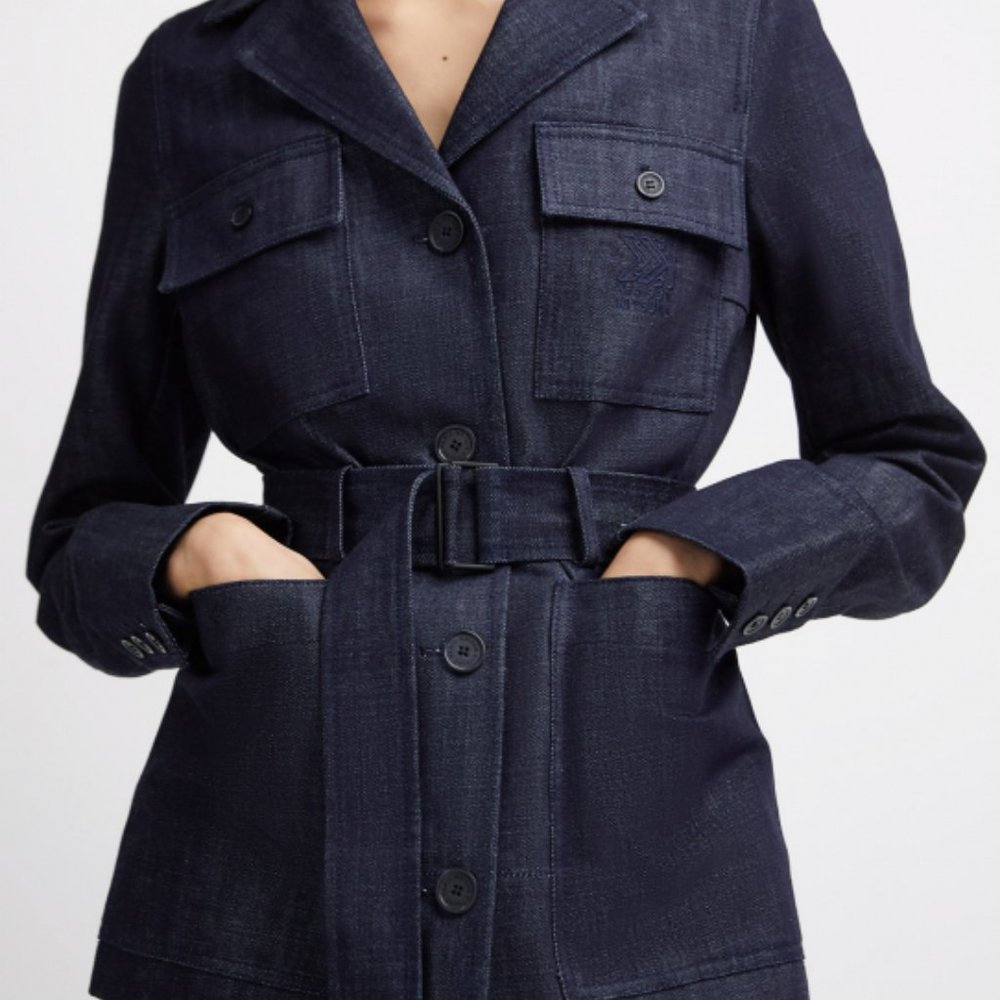 Maison Kitsune Denim Safari Jacket